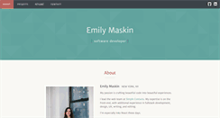 Desktop Screenshot of emilymaskin.com
